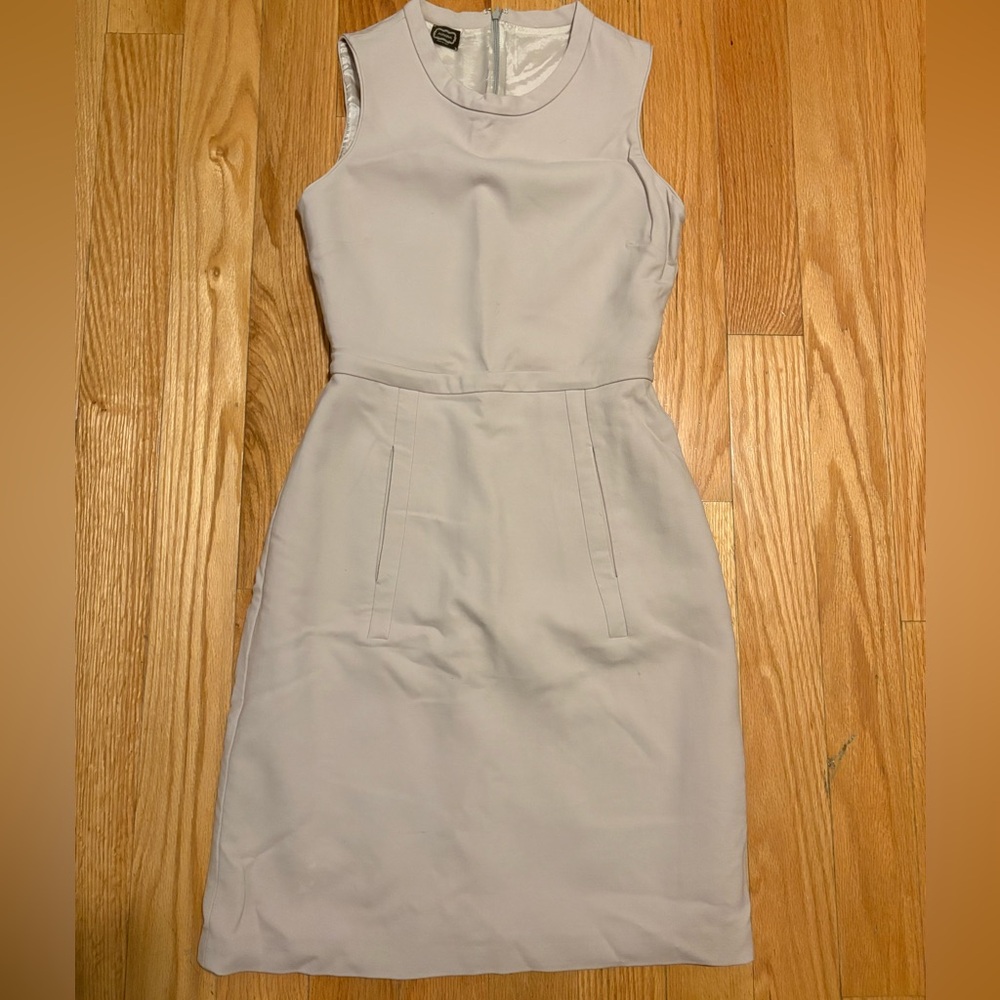 Agnona Beige Sleeveless Wool Mini Dress EU Size 42